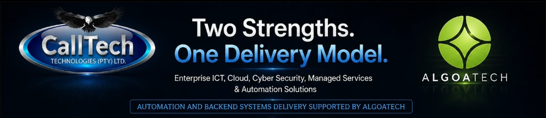 CallTech and AlgoaTech delivery partnership banner